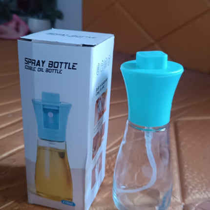Oil Dispenser Bottle, Oil and Vinegar Cruet, Oil Sprayer Dispenser, Olive Oil Dispenser 170 ml Mist Oil Spray Bottle for Cooking with Plastic
