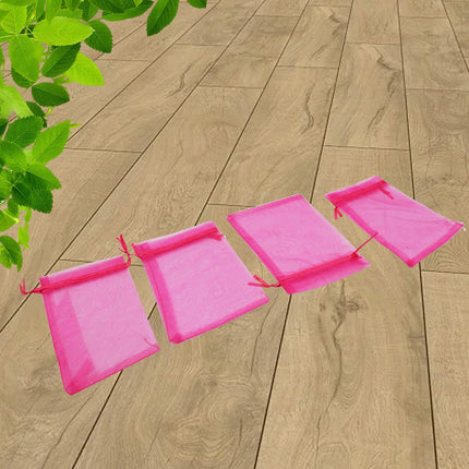 Organza Drawstring Gift Bags â€“ Small Mesh Pouches for Wedding, Party & Festival Favors (50 Pcs Set)