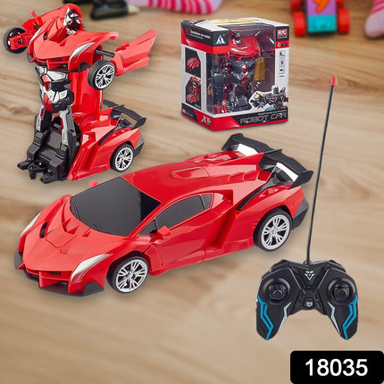 2 In 1 Automatic Robot Converted Remote Control Car With Light Scale 360Â°Drifting Deformation Robot Car Toy Kids Boys, Robot ConvertÂ Unique Toy For Boys (1 Pc)