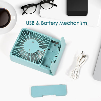 Portable Desk Fan â€“ Big Table Fan with 3-Speed Settings for Office, School & Home (Battery Not Included)