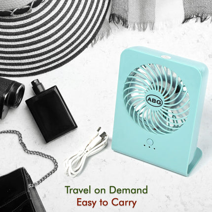 Portable Desk Fan â€“ Big Table Fan with 3-Speed Settings for Office, School & Home (Battery Not Included)