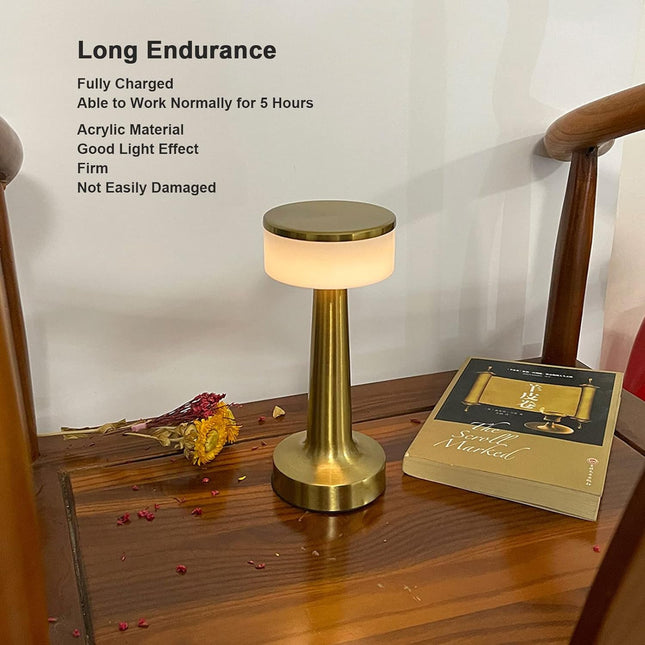 Touch LED Lamp â€“ USB, 3 Colors, 3 Brightness Levels (1 Pc, Metal)