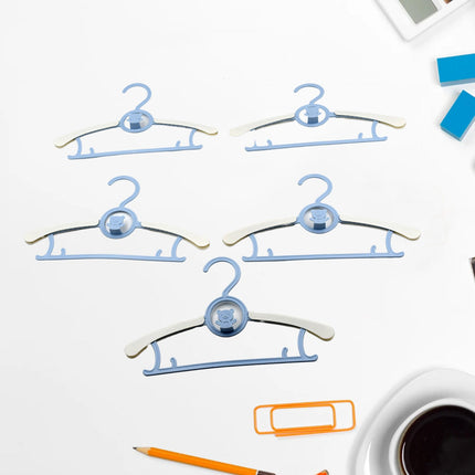Large Adjustable Plastic Dress Hangers â€“ Space-Saving & Lightweight (5 Pc)