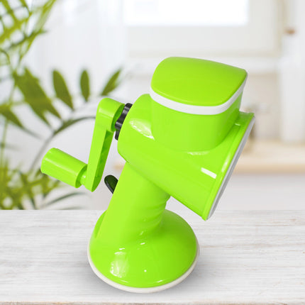6 in 1 Multi functional Vegetable Cutter & Slicer Hand Machine Cutting, Slice, Cut Thick, Cut Silk All in one â€“Vegetable Chopper Cutter & Slicing Cutter Barrel - Vegetable Grater with 6 Removable Blades