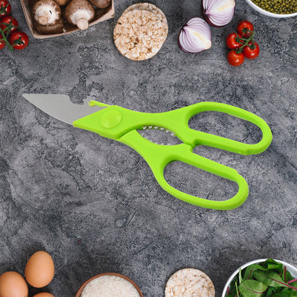 Multifunction Kitchen Tool Set â€“ Stainless Steel & Plastic Knife and Scissors