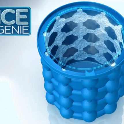 Silicone ice cube maker for easy use.