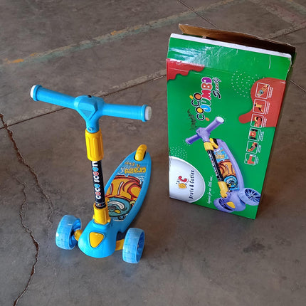 Jumbo Scooter for Kids 2 Wheels Steel Frame Large Foldable & Height Adjustable