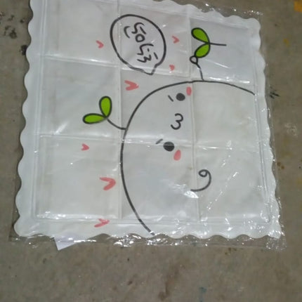 Ice Pad Cartoon Cute Summer Gel Cooling Office Cushion (35Ã—35 CM / 1 Pc)