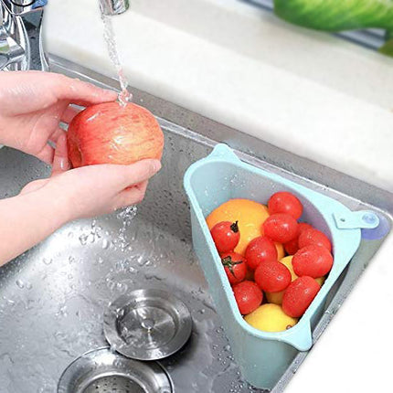 Triangular sink storage holder with functional design