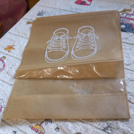Foldable Waterproof Travel Shoe Bag with Transparent Window – Multi-Purpose Beach, Closet & Luggage Organizer