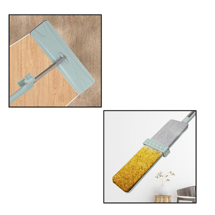 Floor mop with 360Â° rotation, microfiber squeeze cleaning pad
