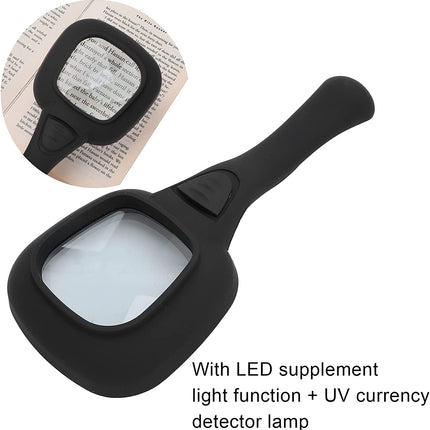 Illuminated magnifier for hobby and inspection