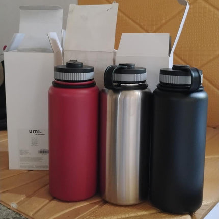 Stainless Steel Double Wall Vacuum-Insulated Drink Water Bottle (1000 ML / Mix Color)