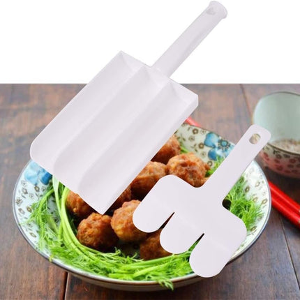 Small Multifunction Fritters Maker - Creative Fritters Scoop Multi-Function Ball Maker | Portable Maker for Making Cake Balls, Ice Cream Spoon, Doughnut, Hand Cutting Scoop(2pc Set)