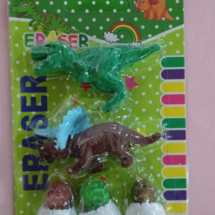 Dinosaur & Egg Shaped 3D Puzzle Erasers â€“ Fun Mini Erasers for Kids (5 Pcs Set)