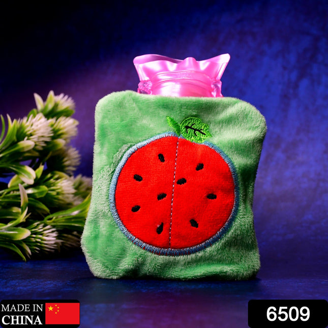 Watermelon Small Hot Water Bag with Cover â€“ Pain Relief Warmer