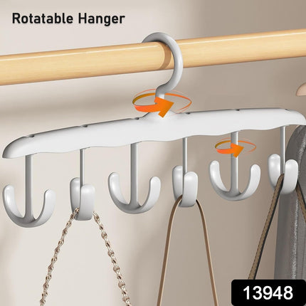 Rotatable Tank Top Hanger â€“ Space Saving Closet Organizer for Dorms & Apartments (12-Hook)