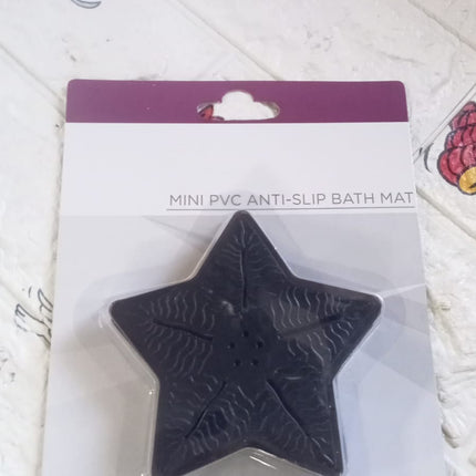 Mini  Pvc Anti-Slip Bat Mat Non Slip Baby Bath Mats, Mini Child Safety Anti Slip Shower Mats Star Shaped for Kids (4 pc Set)