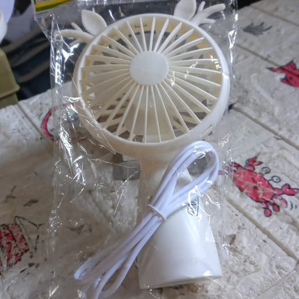 Mini USB Handheld Fan, Portable Rechargeable Mini Fan for Home, Office, Travel and Outdoor Use (1 Pc)