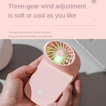 Portable Mobile Phone Holder Fan Handheld, Multi-Function (Battery Not Include)