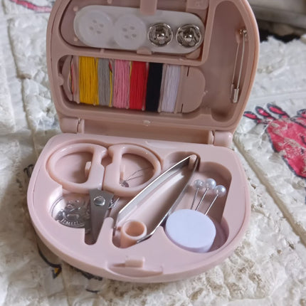 Mini Travel Sewing Kit for Beginners with Threads & Scissors