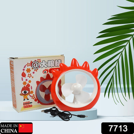 Mini Desktop Fan â€“ Rechargeable USB Cooling Fan for Home, Office & Car (Battery Not Included)