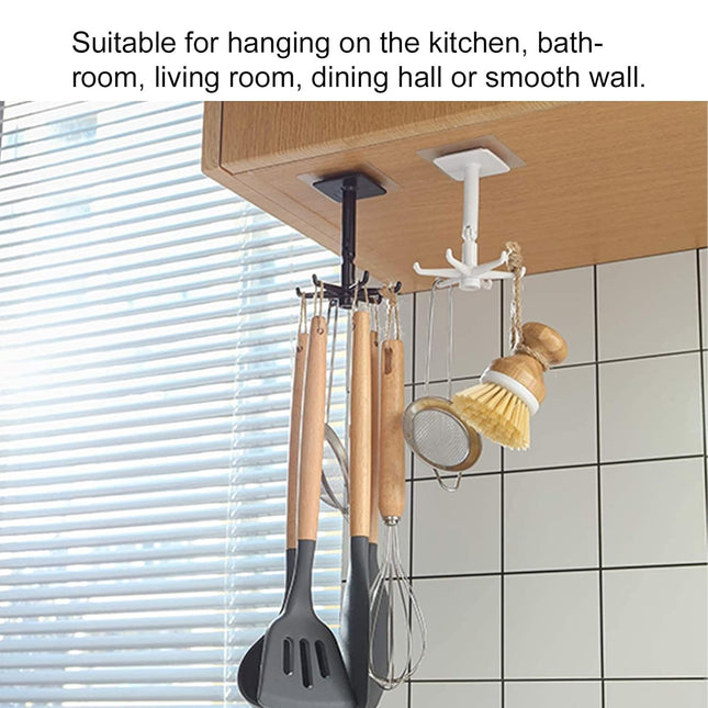 360Â° Rotating Folding Hook Self-Adhesive Waterproof Wall Mounted Hook