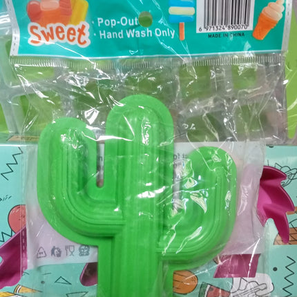 Cactus Shape sicle Molds - Durable Silicone Ice Cream Mould, DIY Ice  Kitchen Tool