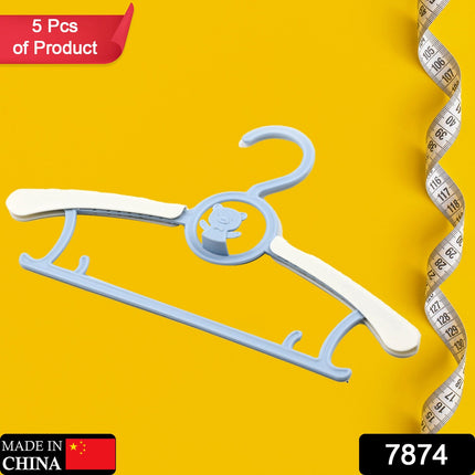 Large Adjustable Plastic Dress Hangers â€“ Space-Saving & Lightweight (5 Pc)