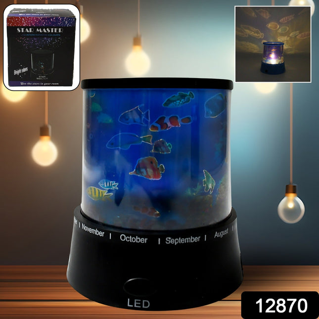 LED Projector Night Light â€“ 3 Battery Lamps, Rotating with Music, Perfect for Kids & Home Decor (1 Pc, Battery Not Included)
