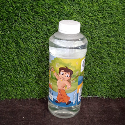 750ml bubble gun liquid refill bottle with colorful liquid inside