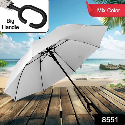 Foldable UV & Rain Umbrella with C-Shaped Handle â€“ Kids (1 Pc / Mix Color)