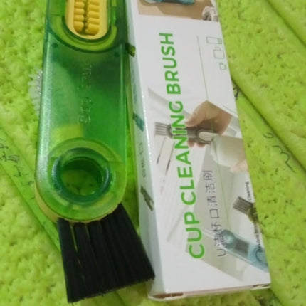 3-in-1 Multifunctional Bottle & Cup Cleaning Brush â€“ Lid & Cover Scrubber for Kitchen (1 Pc)
