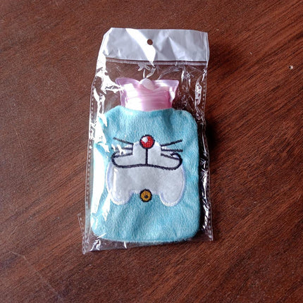 Doremon Cartoon Small Hot Water Bag with Cover for Pain Relief