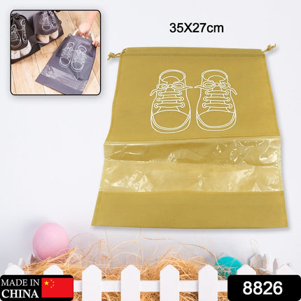 Foldable Waterproof Travel Shoe Bag with Transparent Window – Multi-Purpose Beach, Closet & Luggage Organizer