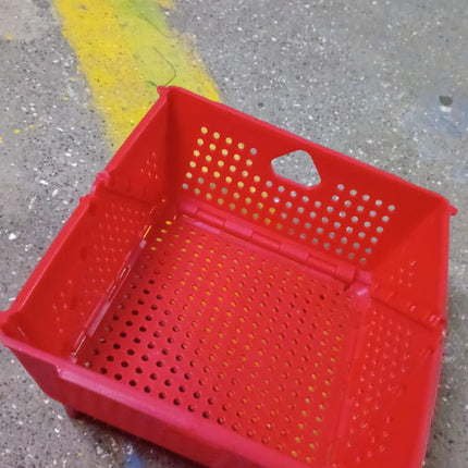 Storage Basket Box with Holes Ventilated Design (23Ã—20 Cm / 1 Pc)