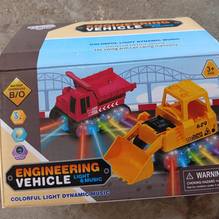 Engineering VehicleÂ Toys for Kids - Self-Driving Super Dump Truck Toy | Self-Driving Trucks, Engineering truck Electric Vehicle Toys boys birthday gift toys (1 Pc)