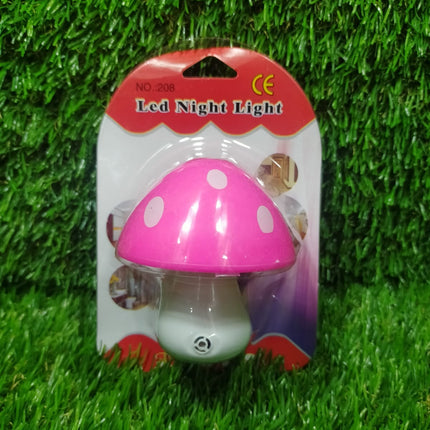 Multicolor night sensor mushroom lamp.