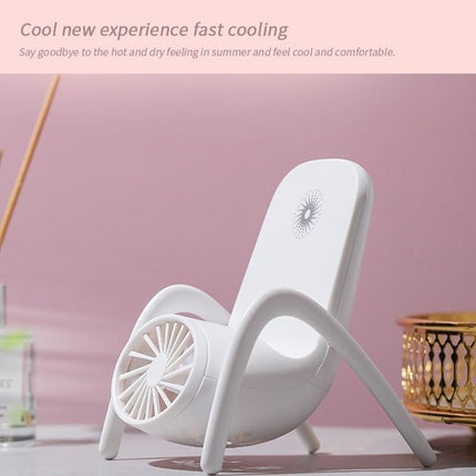 Portable Mobile Phone Holder Fan Handheld, Multi-Function (Battery Not Include)