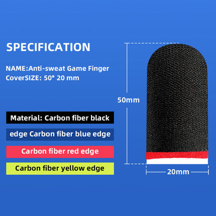 High Quality Touch Screen Finger Cots Thumb Protector Min Game Finger Sleeve 1Pairs for Playing Mobile Game Pubg