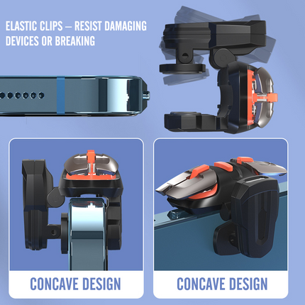 High Quality Six-finger Control L1R1 4 Speed High Frequency Mobile Phone Game Controller Joystick Trigger for BGMI