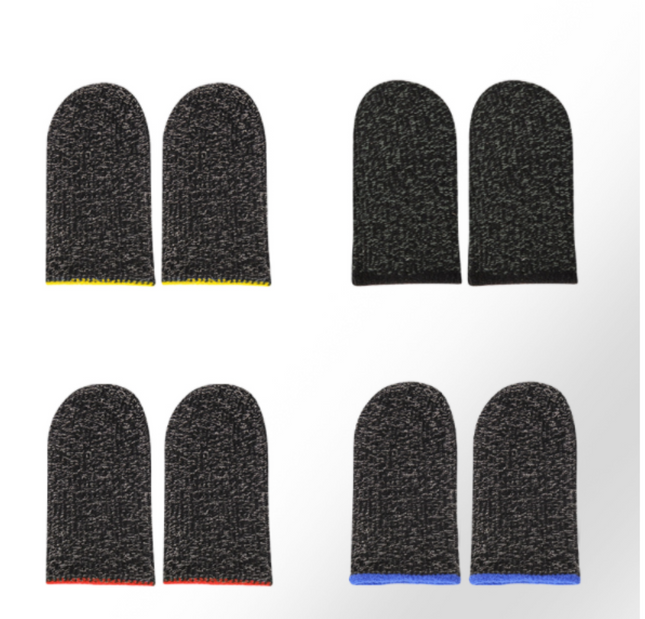 High Quality Touch Screen Finger Cots Thumb Protector Min Game Finger Sleeve 1Pairs for Playing Mobile Game Pubg