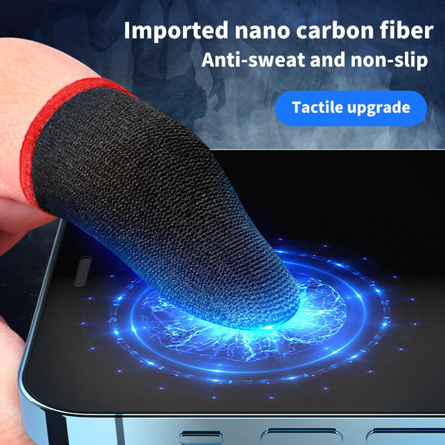 High Quality Touch Screen Finger Cots Thumb Protector Min Game Finger Sleeve 1Pairs for Playing Mobile Game Pubg