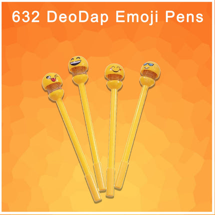 Smiley emoji pens for cheerful writing.