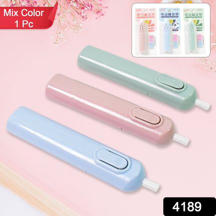 Electric Eraser Kit â€“ Battery Operated with 10 Refills for Drawing & Sketching (Mix Design / Battery Not Included)