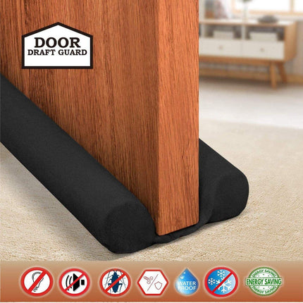 Door seal draft guard with twin design for effective insulation