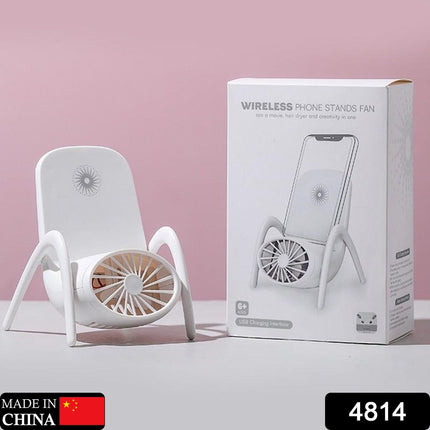Portable Mobile Phone Holder Fan Handheld, Multi-Function (Battery Not Include)