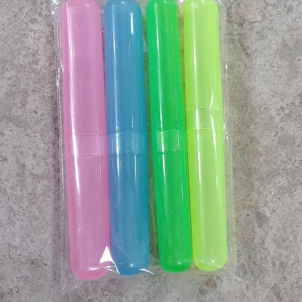 Toothbrush container covers, 4-pack, convenient for travel and home use