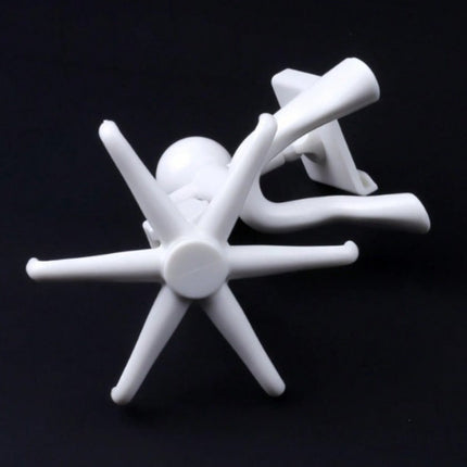 360Â° Rotating 6-Claw Hook â€“ Kitchen & Bathroom Organizer (1 Pc | White)