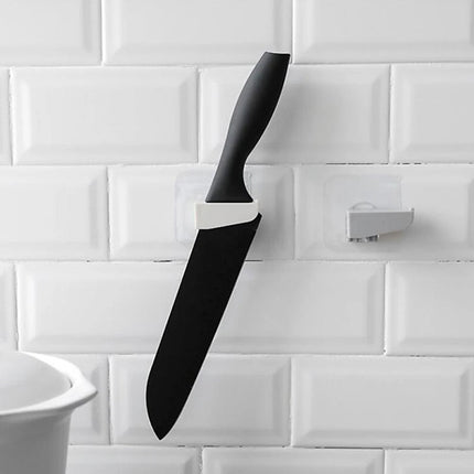 Punch-Free Wall Hanging Knife Holder â€“ Kitchen Storage Rack (1 Pc)